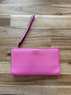 kate spade Bright Pink Wristlet Clutch with Strap
